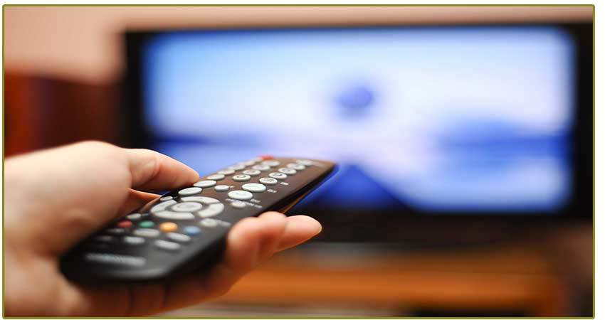 Tv and remote effect on skin