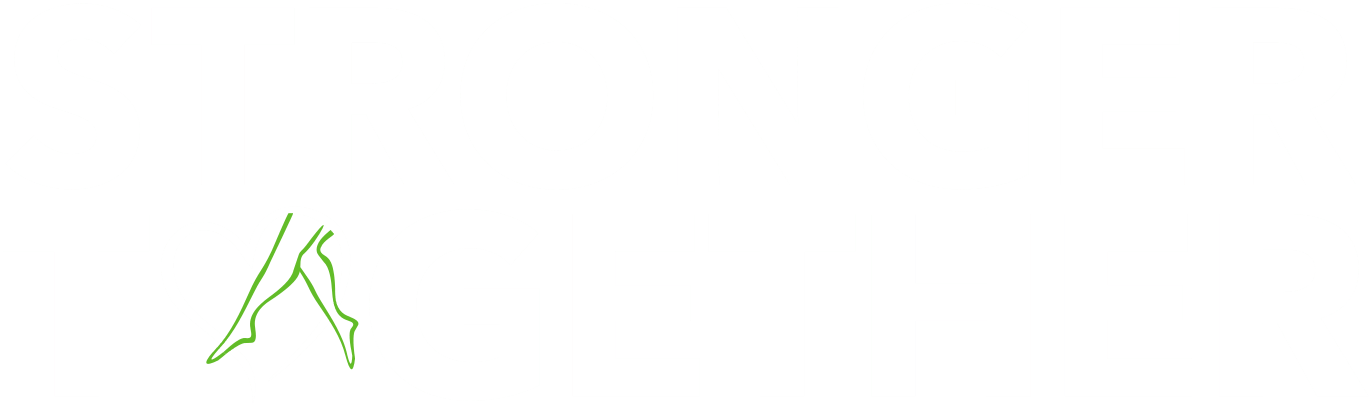 Stronger Together Logo White Green