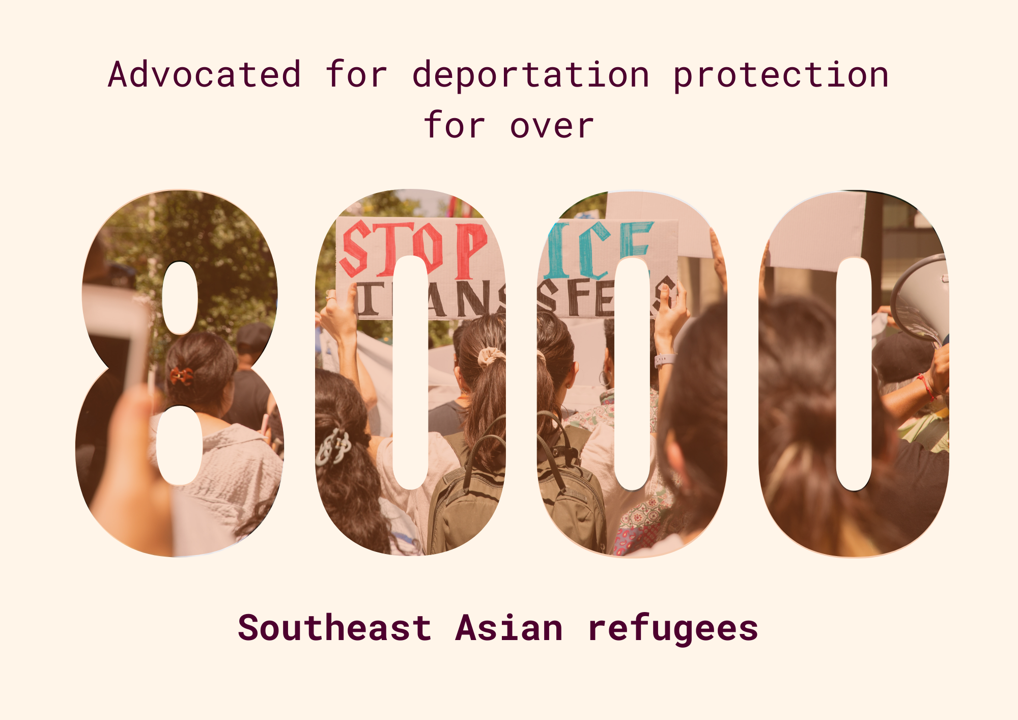 ALC advocated for deportation protection for over 8,000 Southeast Asian refugees.