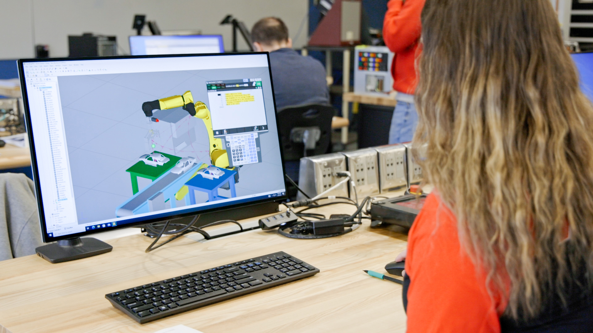 Student Using ROBOGUIDE