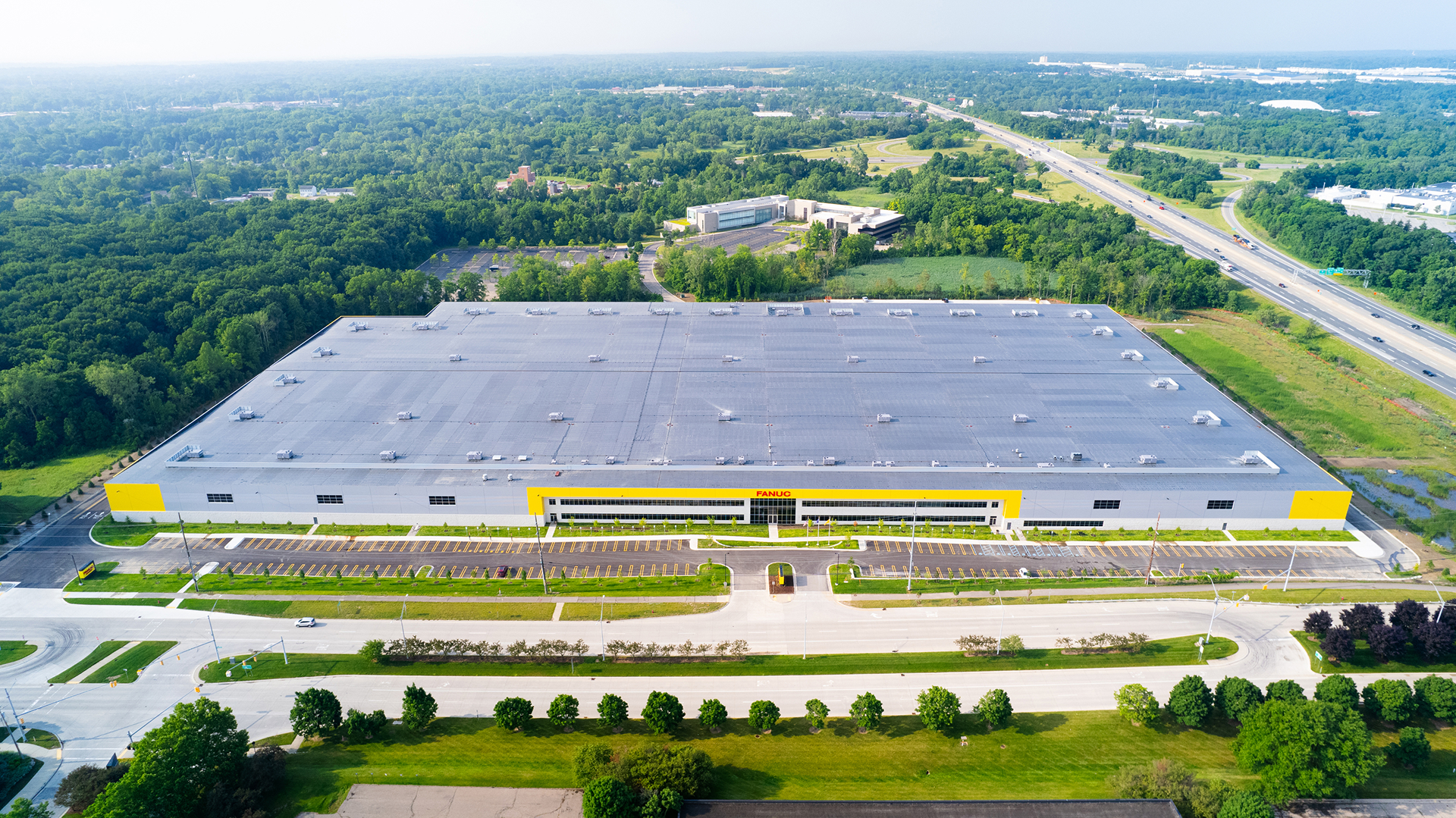 FANUC America West Campus Aerial