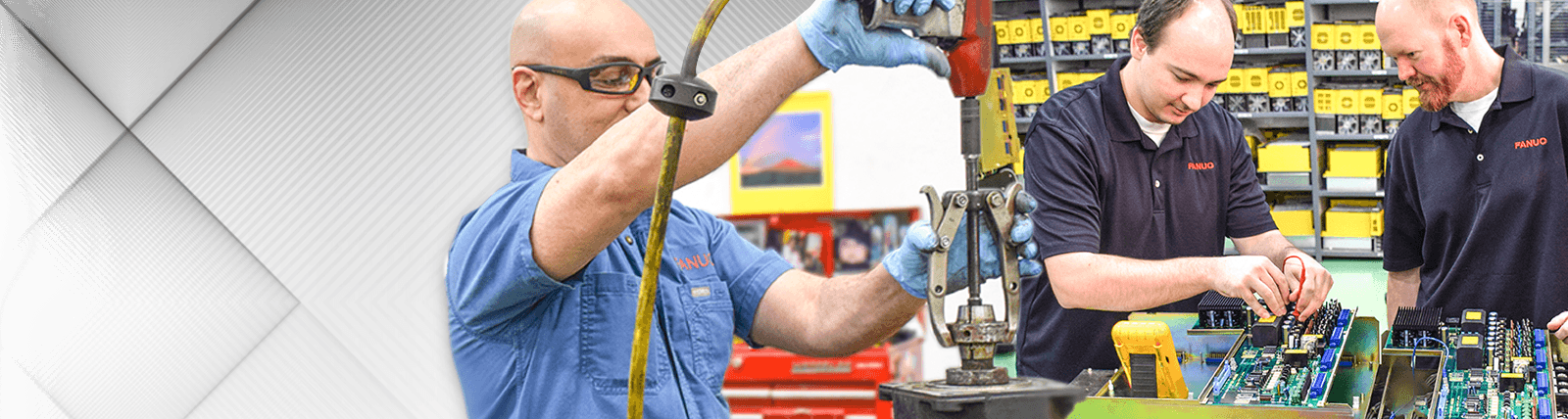 Banner de reparación de piezas