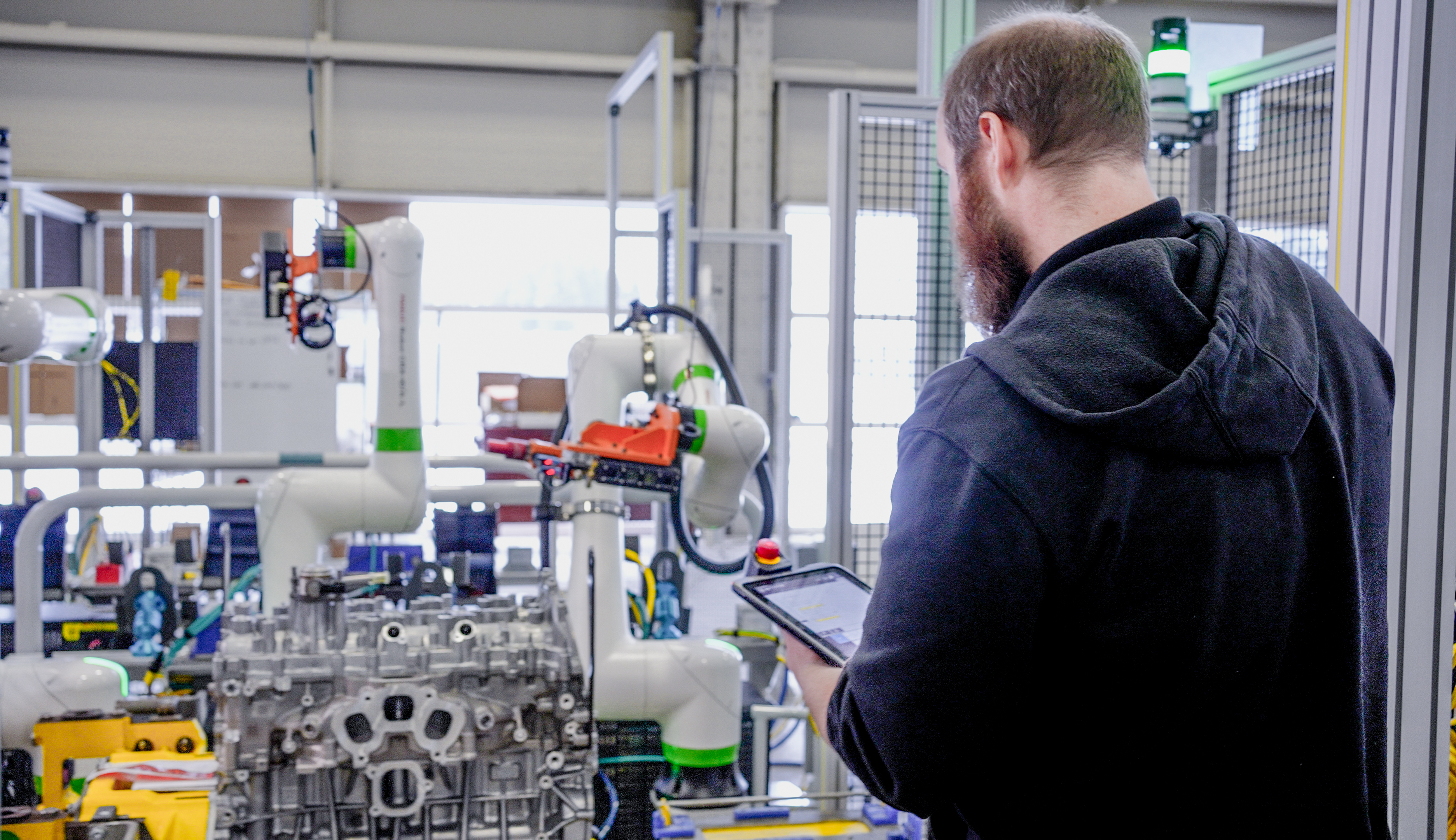 FANUC Engineer Programming CRX Using Tablet Teach Pendant
