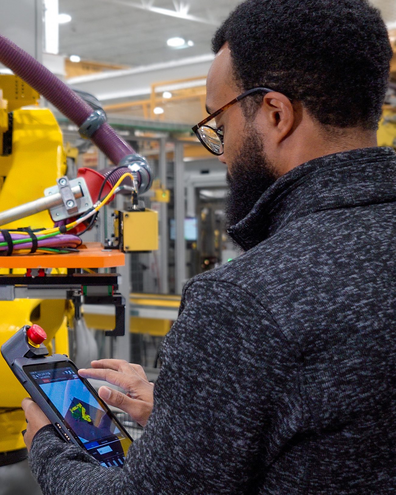 FANUC Employee Tablet Teach Pendant Yellow Robot