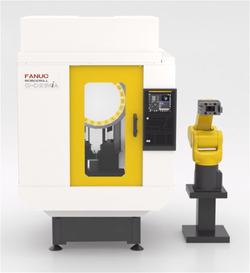 Fanuc robot cnc machine tend