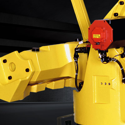 M900ib robot pedestal driving train banner