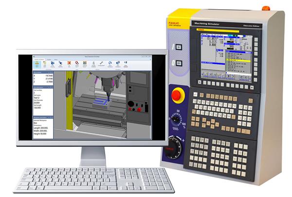 Machining simulator and computer