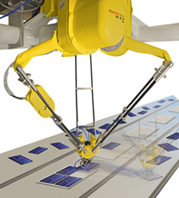 Solar panel assembly robot