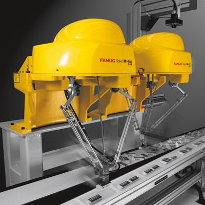 Two m 1ia delta robots belt banner