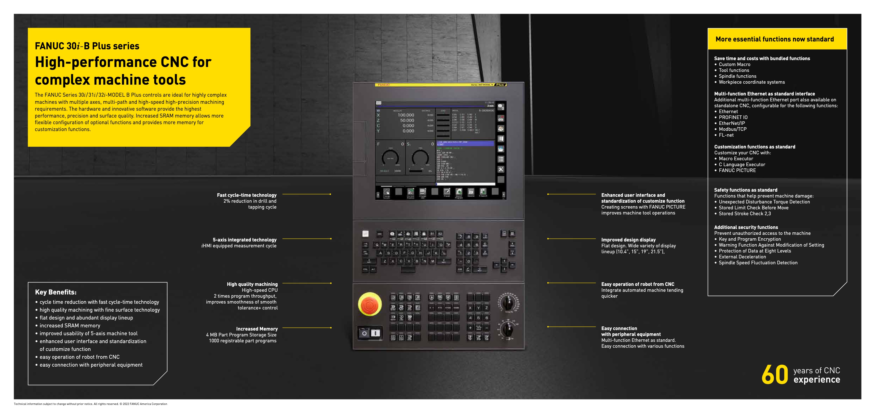 FANUC 30i-B Plus Series Brochure