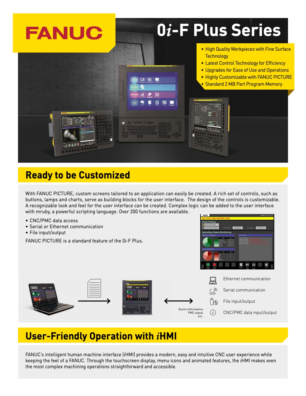 FANUC 0i-F Plus CNC Brochure