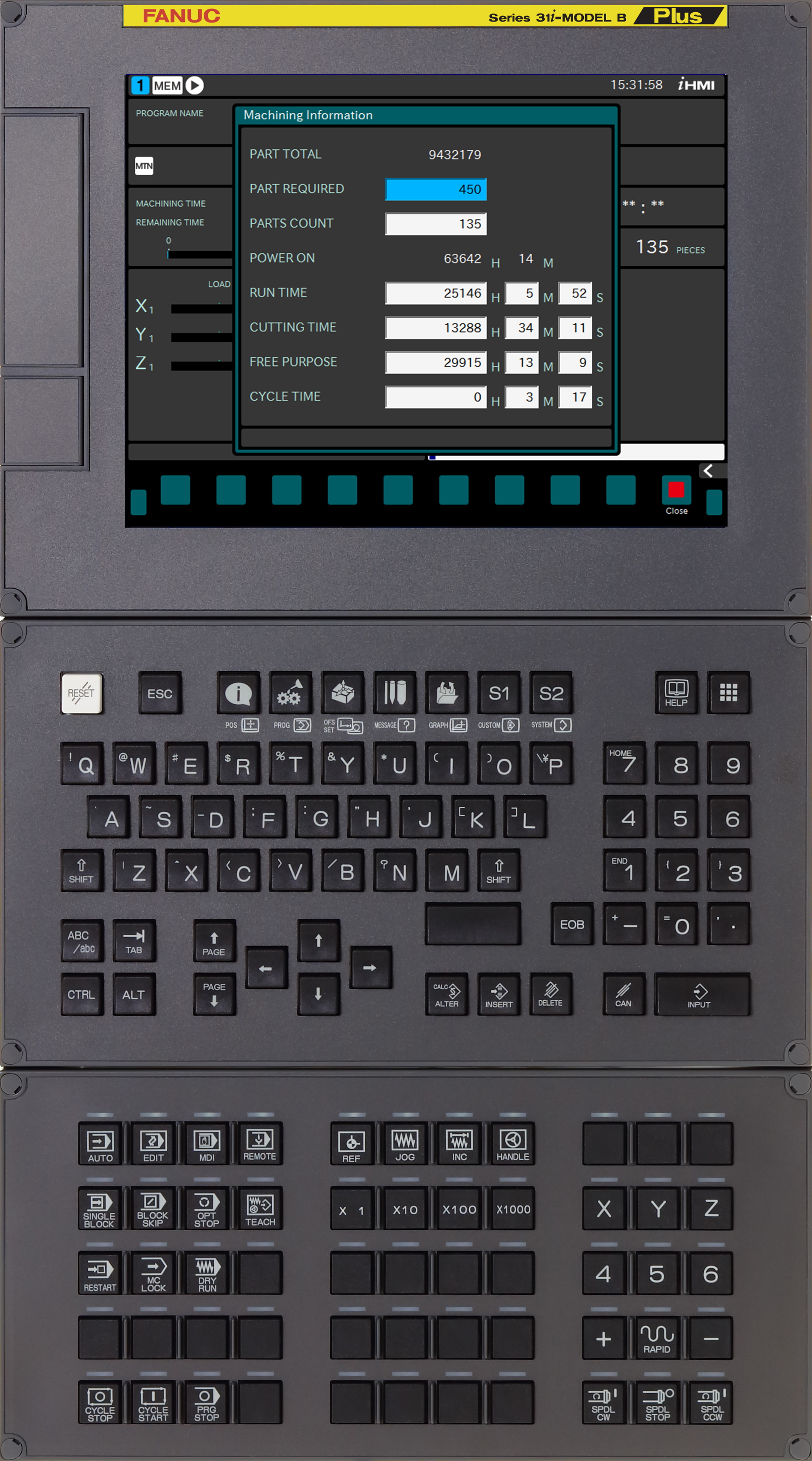 Series 31i Model B Plus PANEL i H 10inch Data