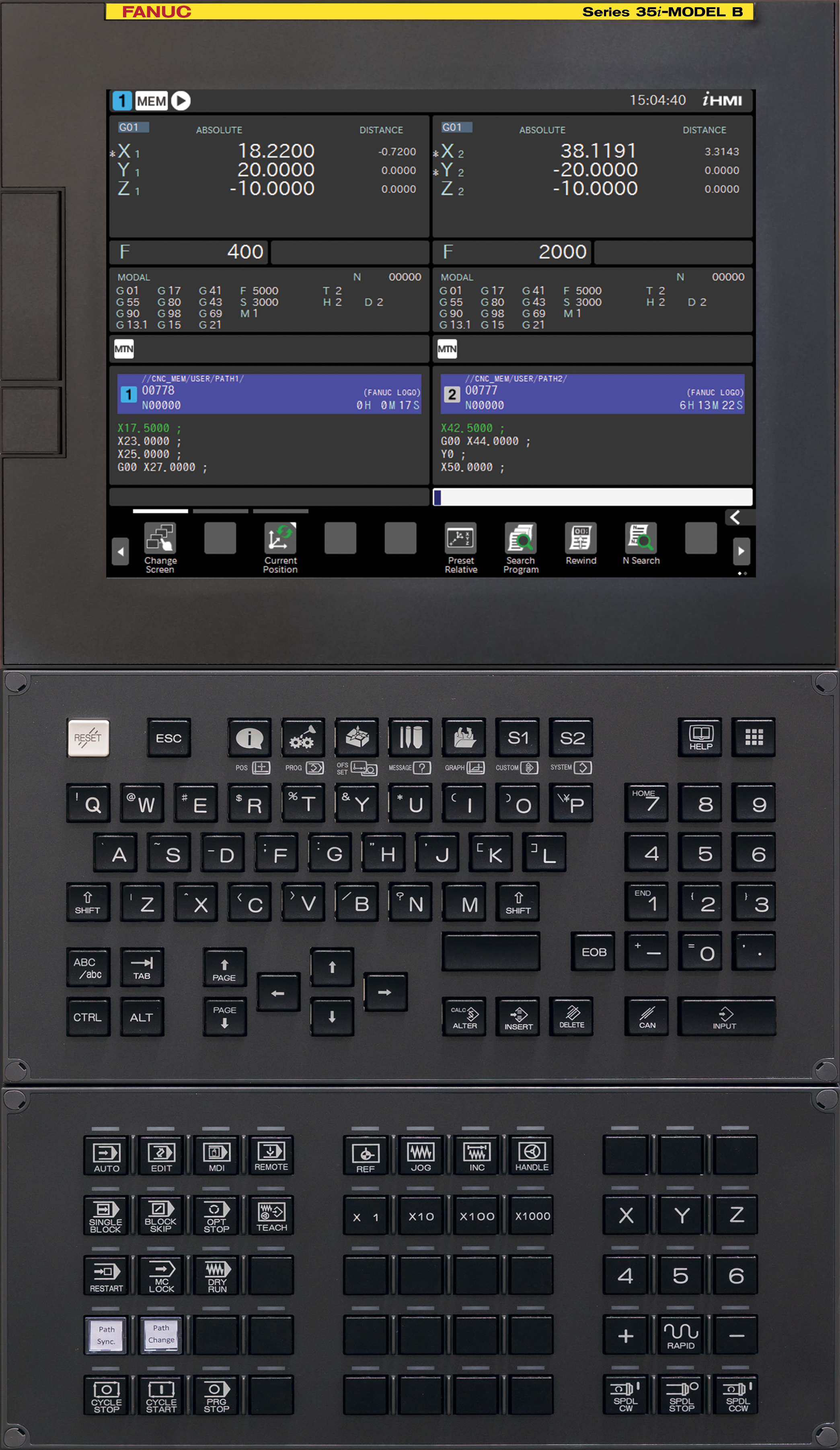 Series 35i Model B Touch Screen Keyboards Data