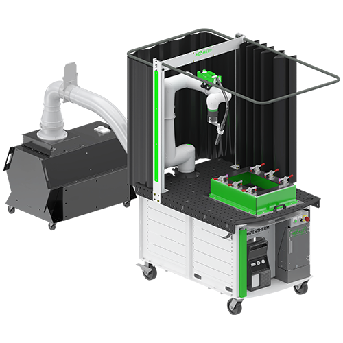 MOD CUT Cart with accessories and fume extractor 500x500