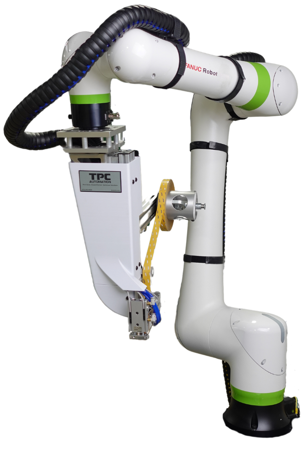 Robotic tape applicator front