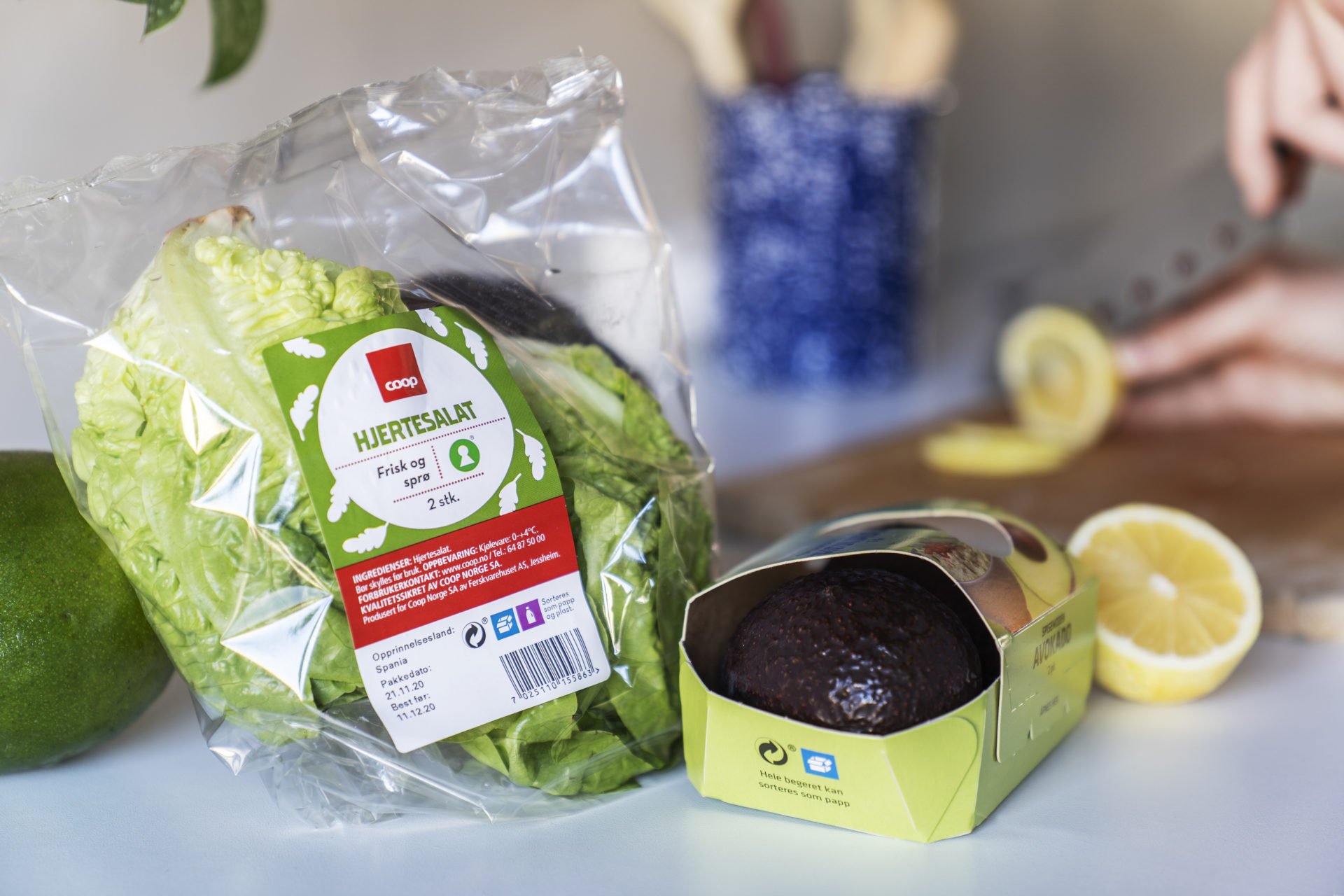 Grønnsaker med sorteringssymbol