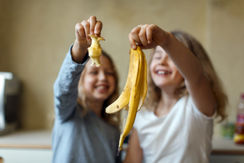 Matavfall som er klar for kompostbinge