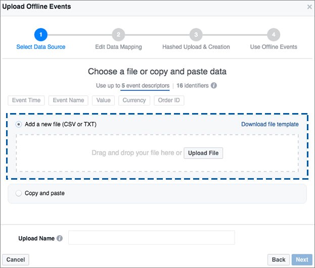 Upload Offline Events Facebook