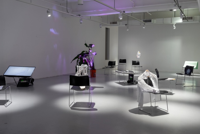 Installation image of Today a Reader: Graphic Design MFA Thesis Show