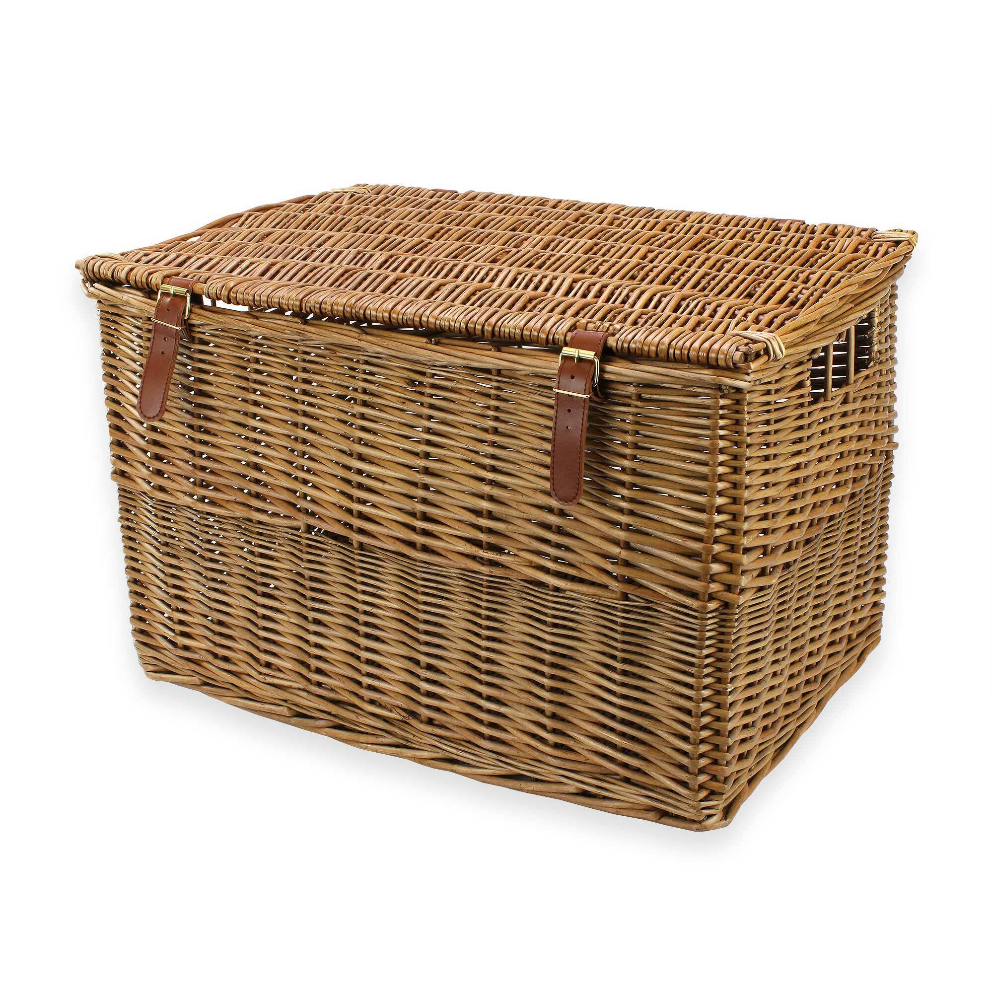 24 Inch Deep Wicker Hamper Basket