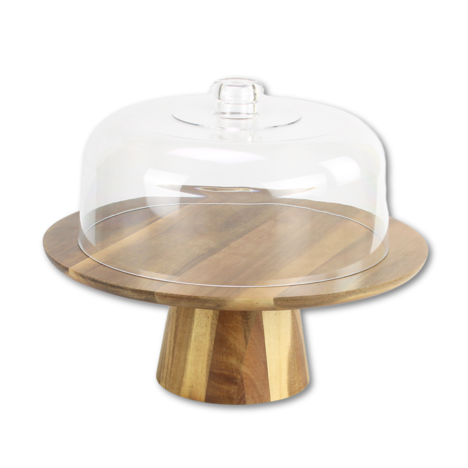 Acacia Cake Stand & Lid - Set 1