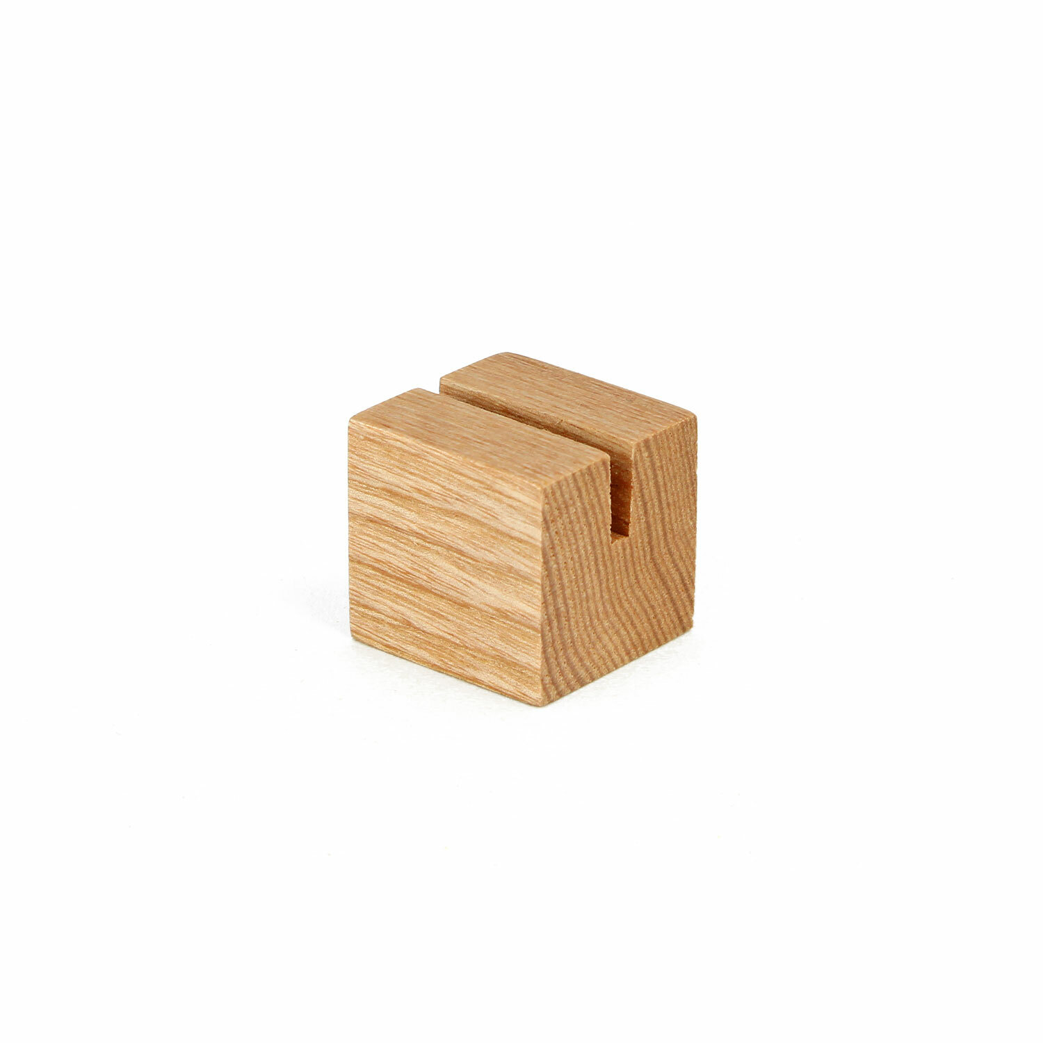 Oak Cube Ticket Holder