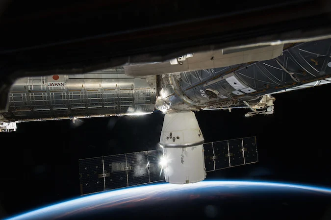 Dragon berthed with ISS credit NASA jpg