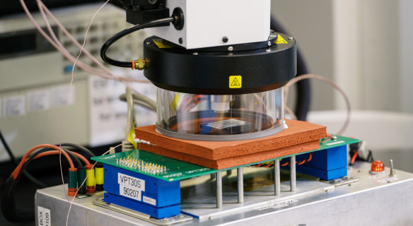 VSC Series unit placed under an environmental testing unit