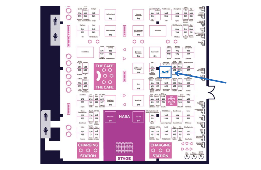 Small Sat 2025 Booth Location