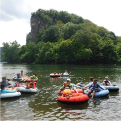 Group rafting