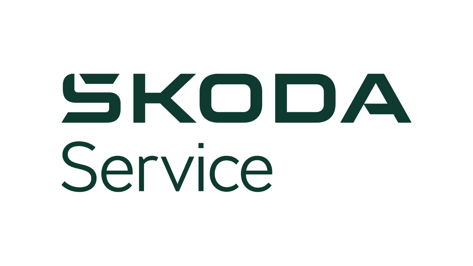 Groene letters op witte achtergrond