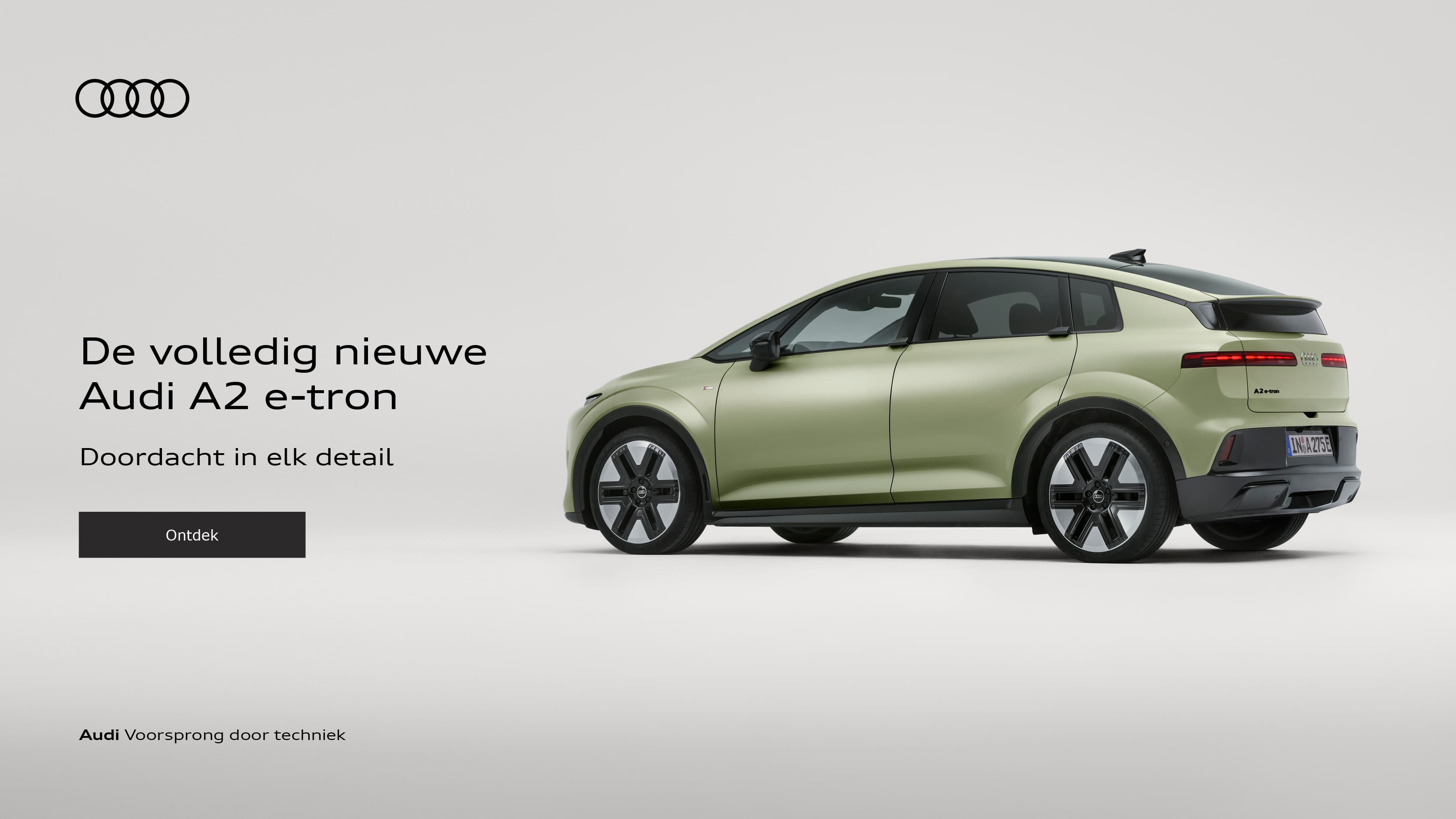 Audi A2 e tron dealerbanner