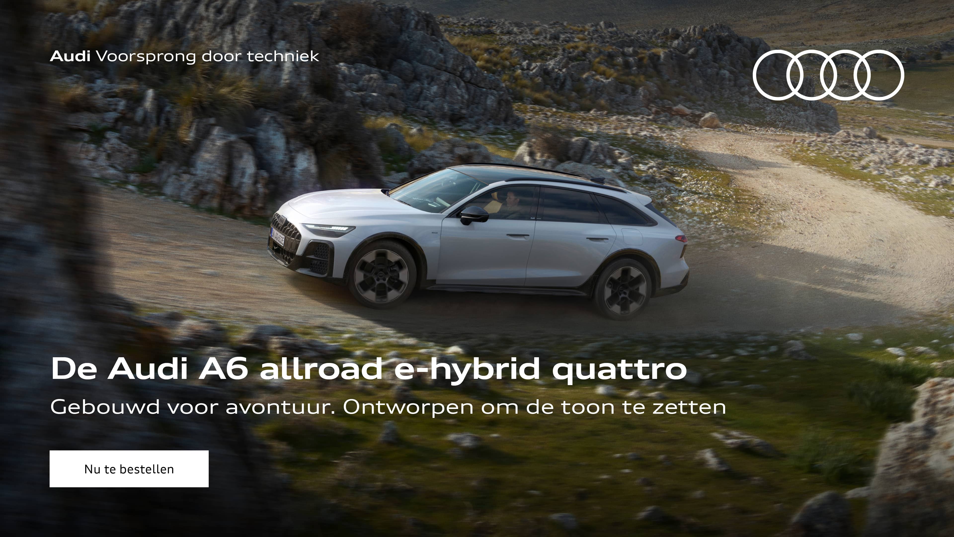 Auto in landschap