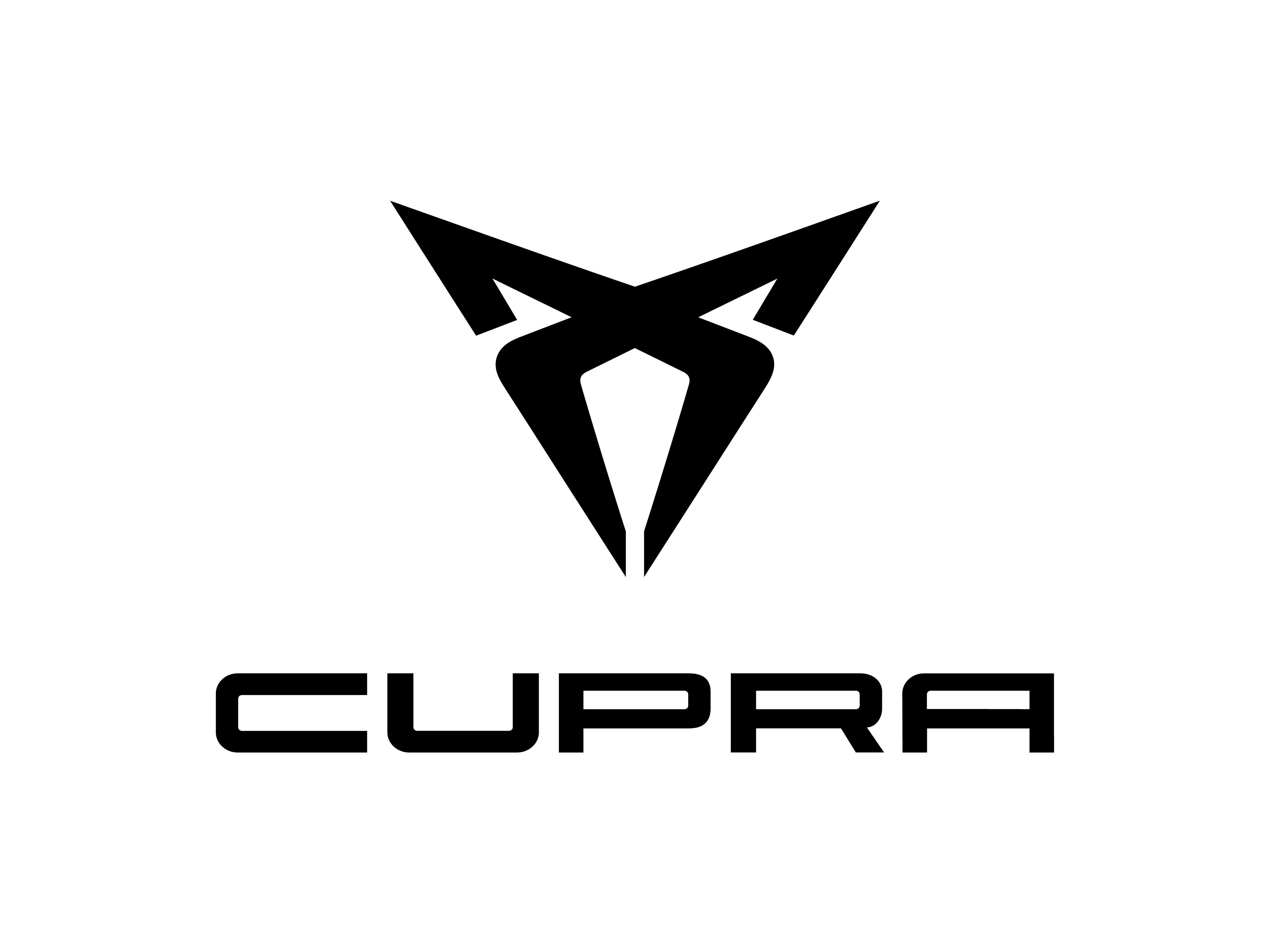 Logo Cupra zwart wit zwart