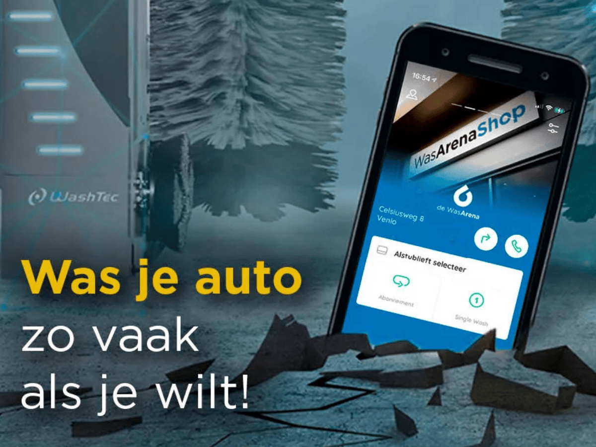 EasyCarwach App bij de WasArena