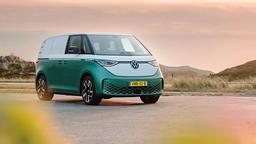 volkswagen id buzz cargo bulli edition groen wit