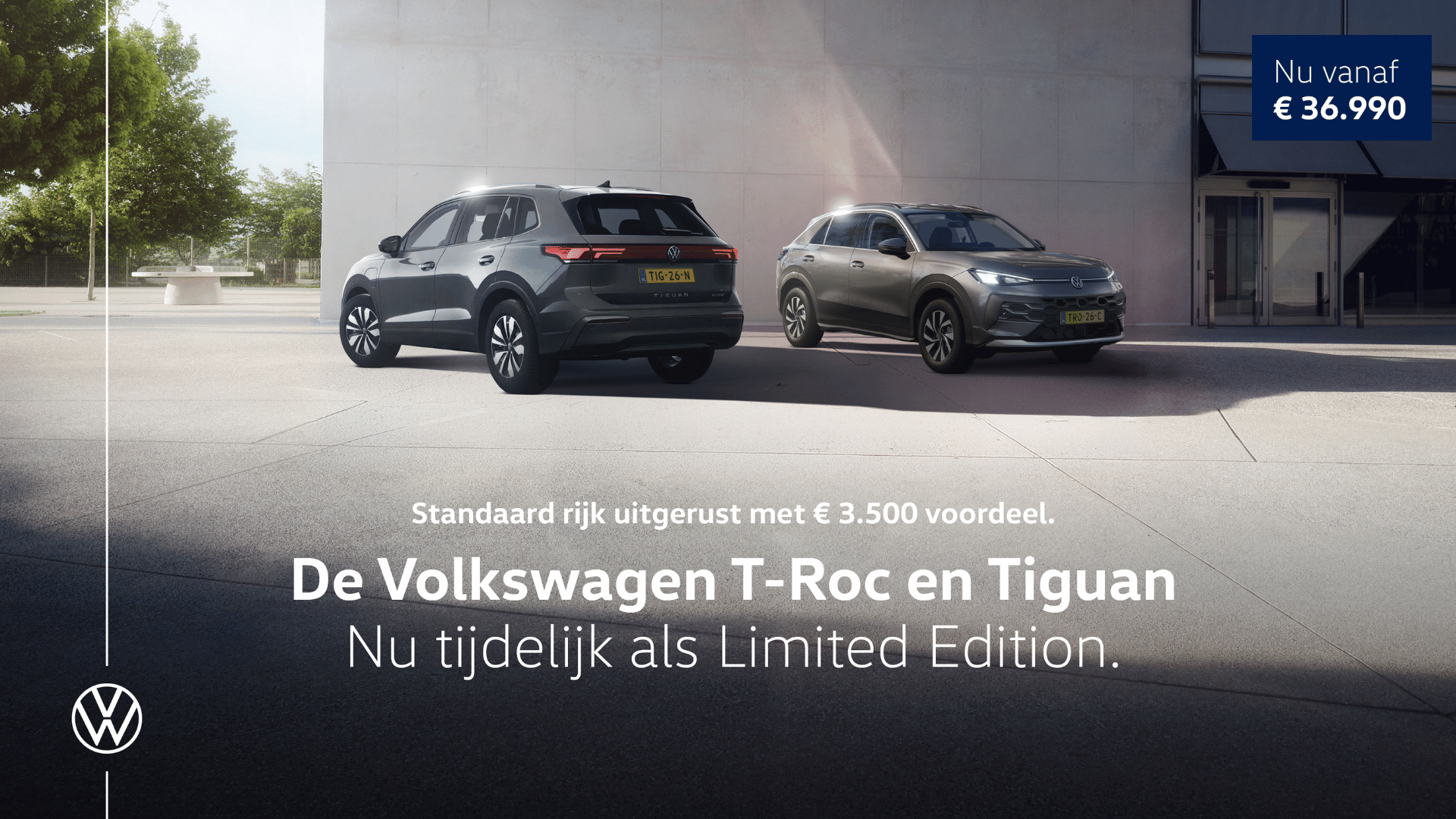 Dealerbanner Volkswagen T Roc en Tiguan Limited Edition 1