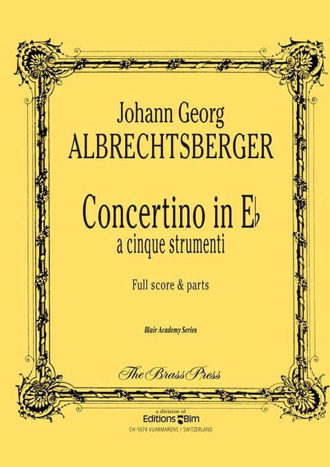 Albrechtsberger Johann Georg Concertino Tp119
