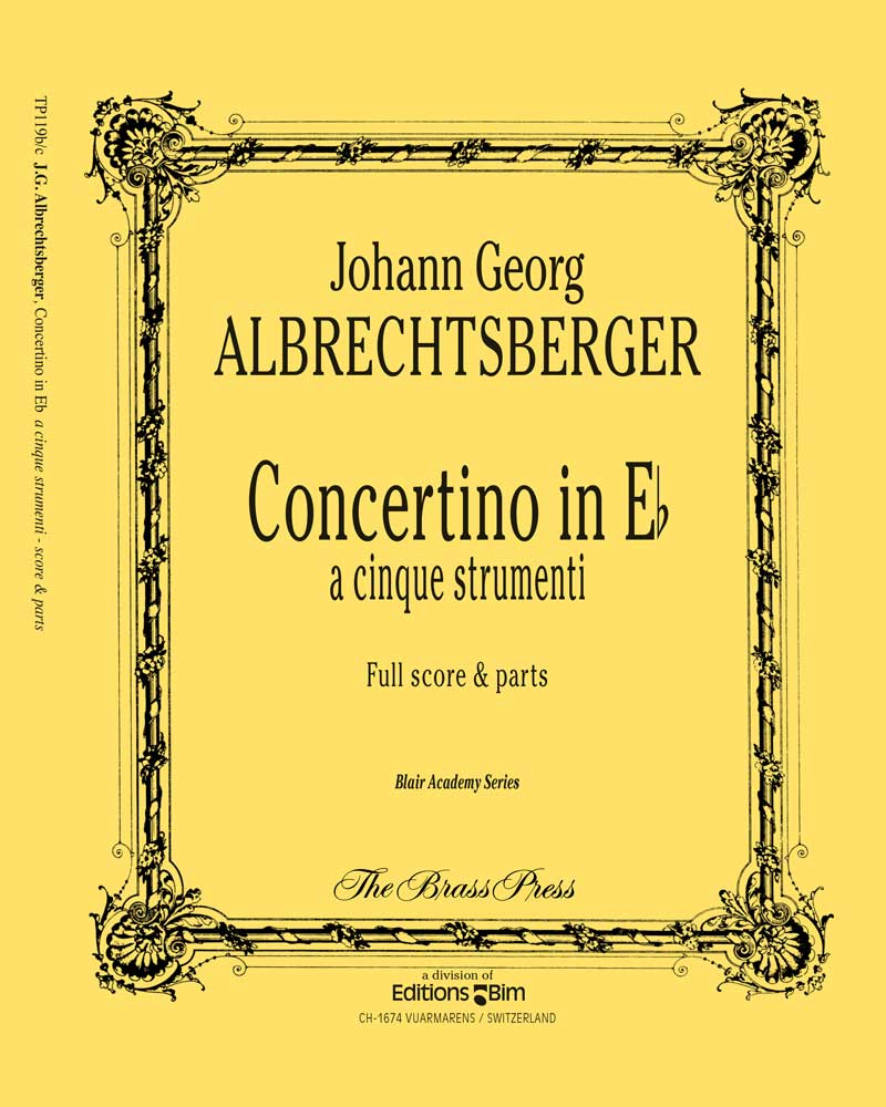 Albrechtsberger Johann Georg Concertino Tp119
