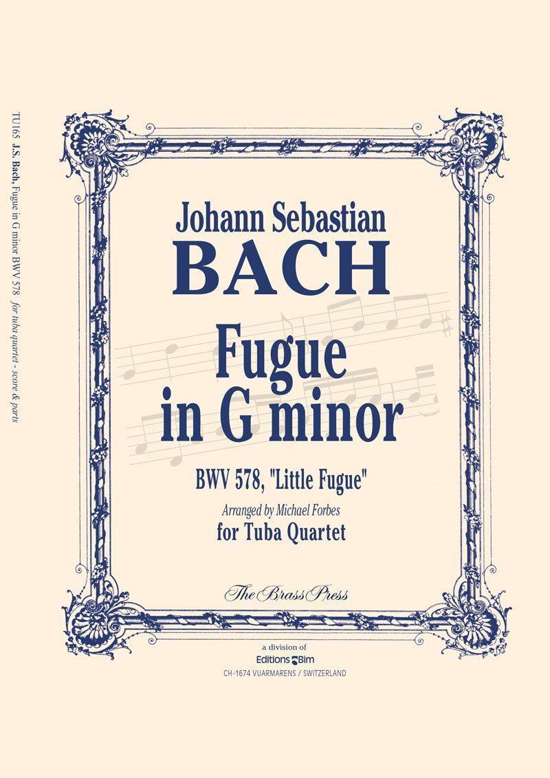 Bach Johann Sebastian  Fugue In G Minor Tu165