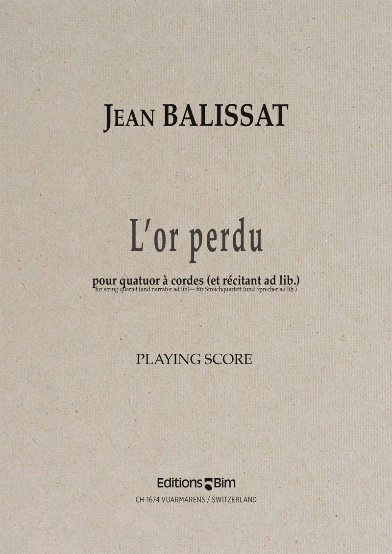 Balissat Jean L'or perdu Qc4