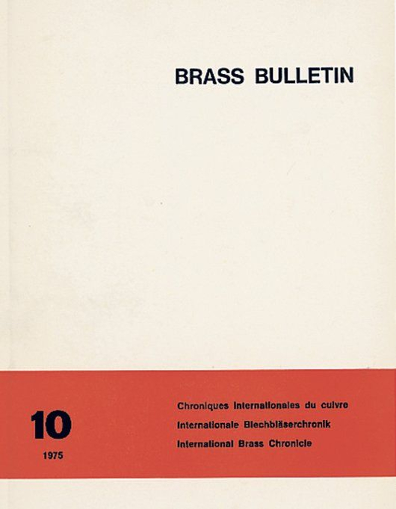 Brass Bulletin No 10 1975