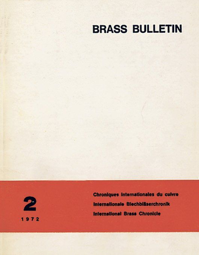 Brass Bulletin No 2 1972