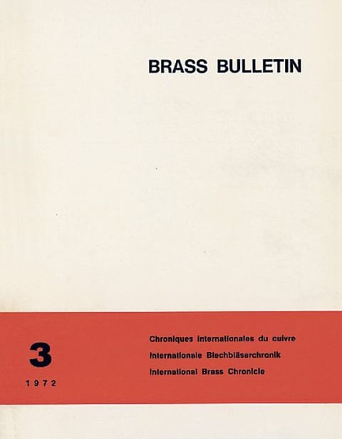 Brass Bulletin No 3 1972