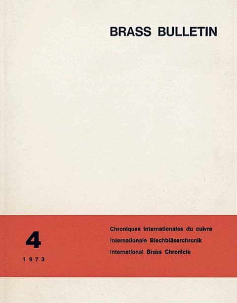 Brass Bulletin No 4 1973