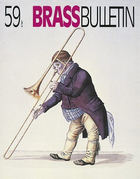 Brass Bulletin No 59 1987