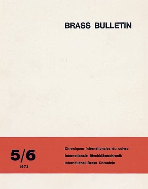 Brass Bulletin No 5 6 1973