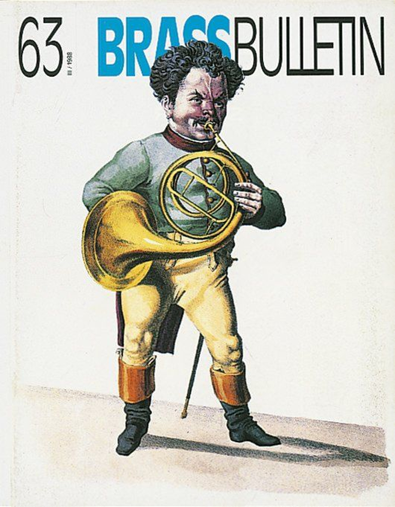 Brass Bulletin No 63 1988