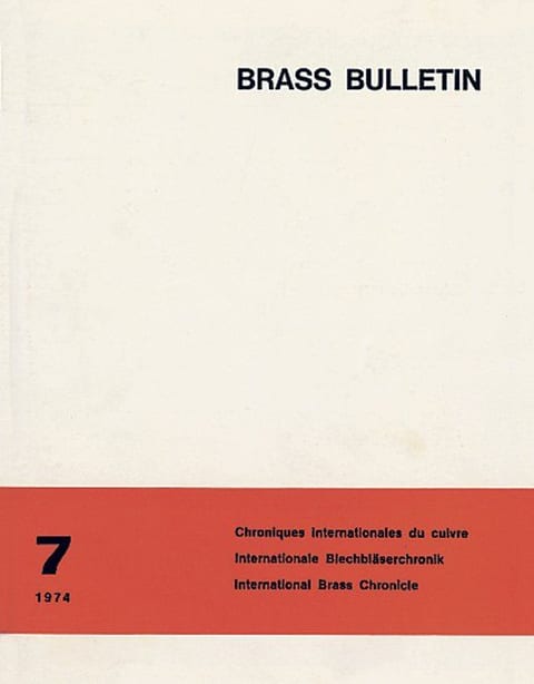 Brass Bulletin No 7 1974