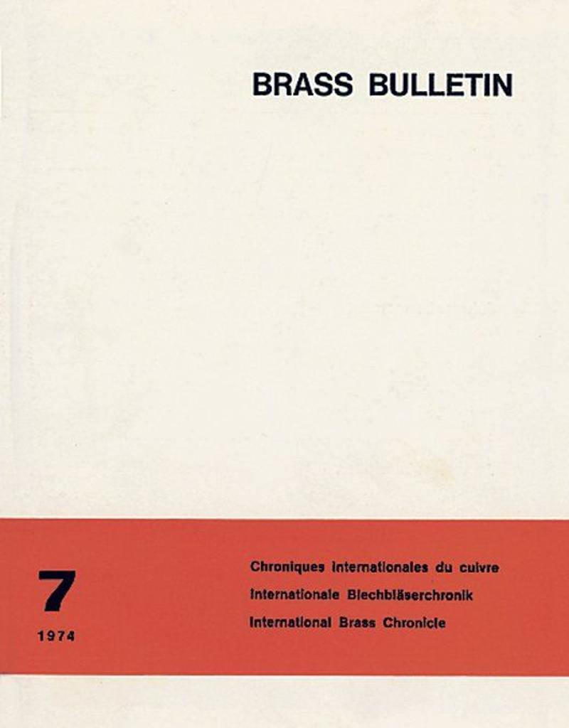 Brass Bulletin No 7 1974